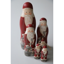 Father Christmas wooden figures set